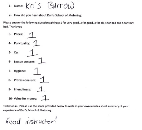 Kris's Review: Good instructor!