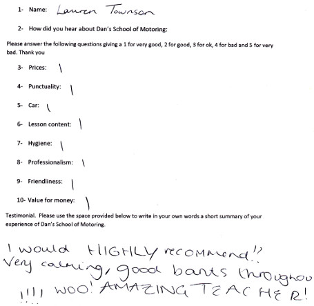 Lauren's Review: I would HIGHLY recommend!! Very calming, good bants throughout!!!! Woo! AMAZING TEACHER!