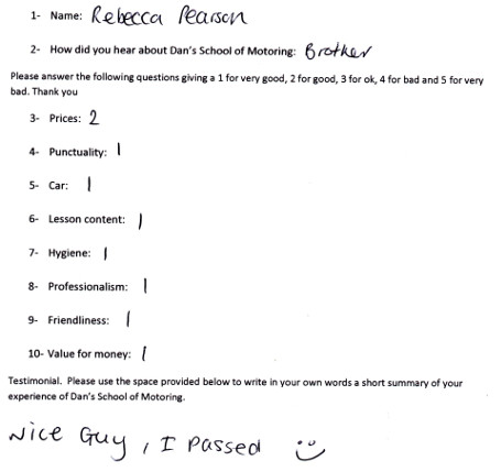 Rebecca's Review: Nice guy, I passed